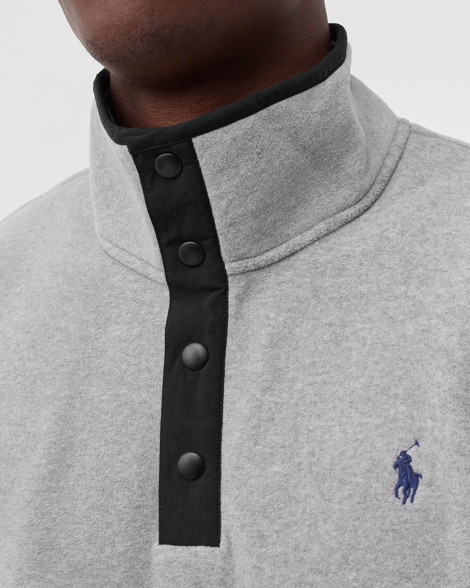 FLEECE MOCKNECK PULLOVER