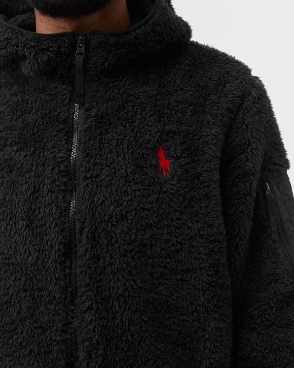 Polo Ralph Lauren FLEECE HOODED JACKET Black | BSTN Store