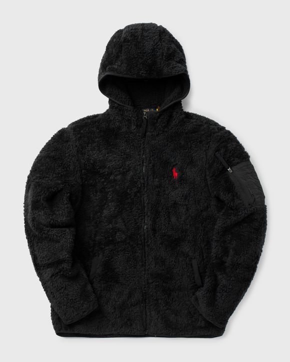 フリースジャケット Polo Ralph Lauren Fleece Hooded Jacket Polo Ralph Lauren FLEECE HOODED JACKET Black | BSTN Store