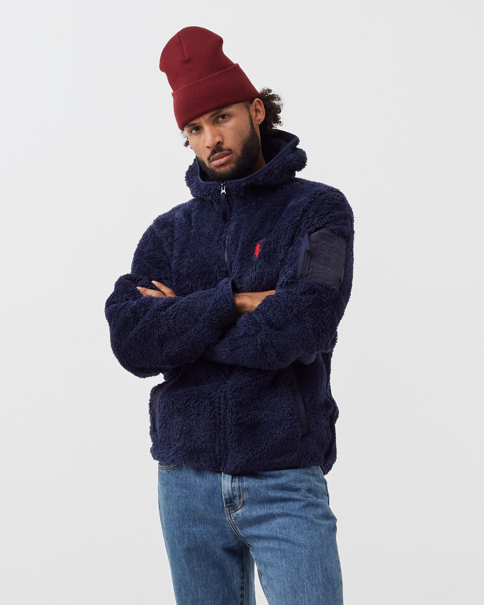FLEECE HOODED JACKET