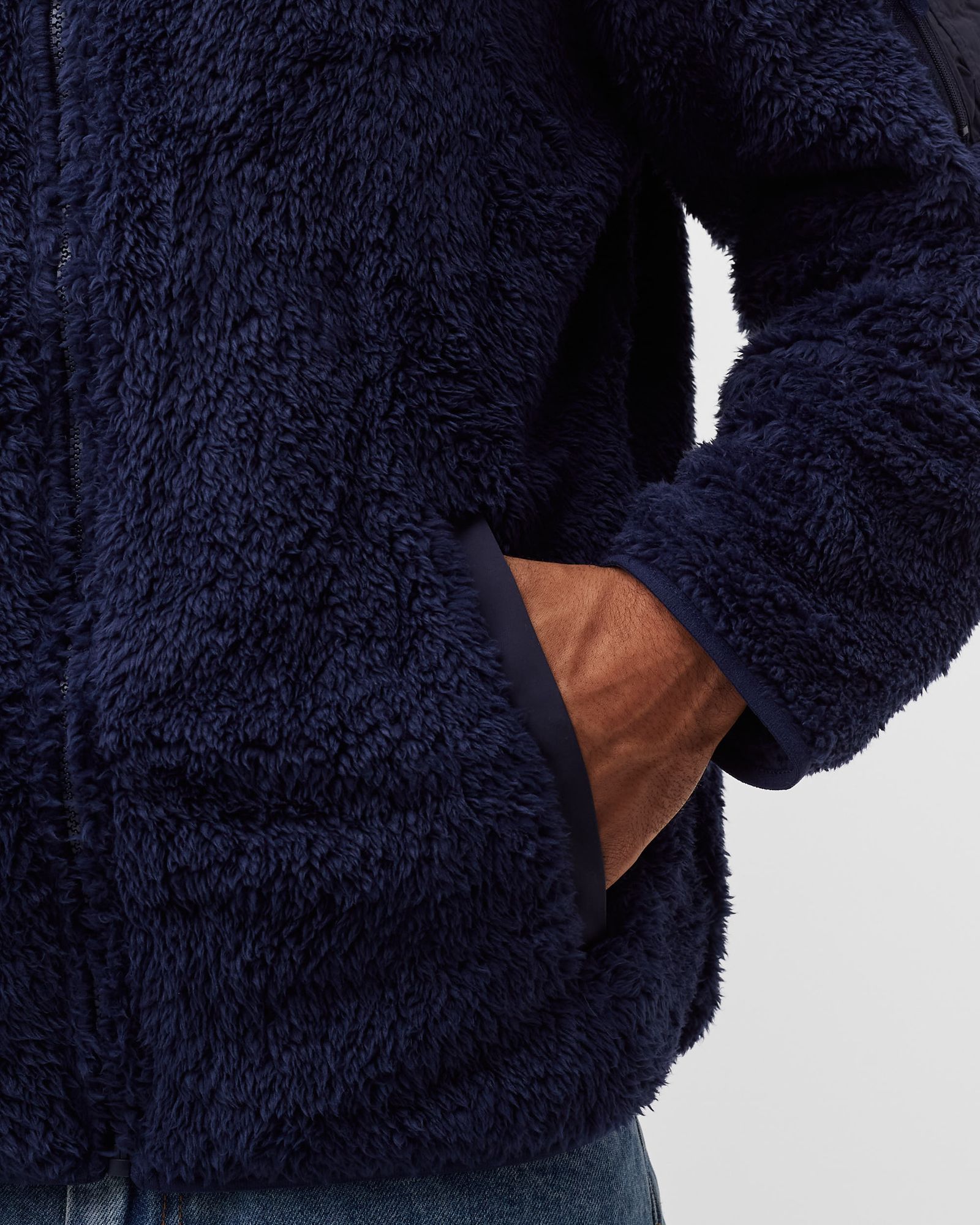 FLEECE HOODED JACKET