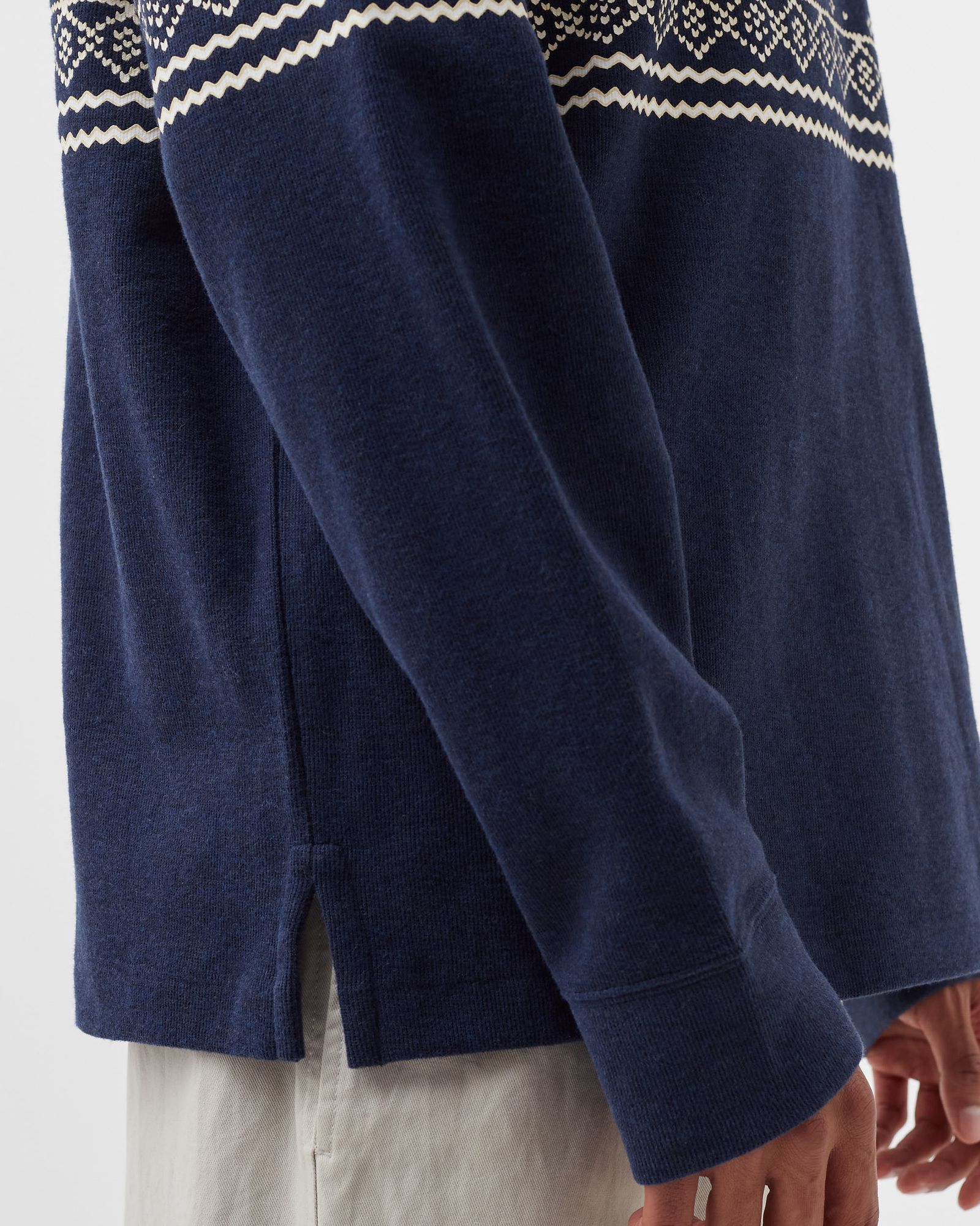 Snowflake Estate-Rib Pullover