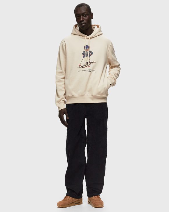 Polo Ralph Lauren printed athletic drawstring pants in cream