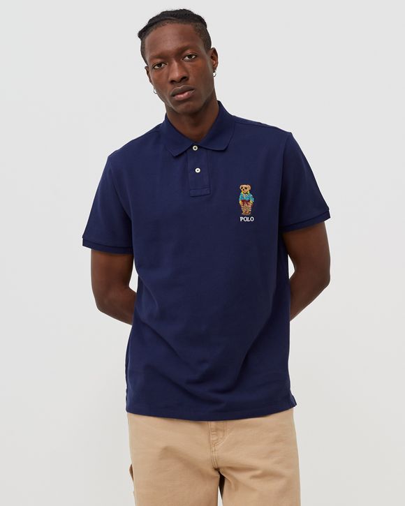 Polo Ralph Lauren SSKCCMSLM1-SHORT SLEEVE-POLO SHIRT Marine - Free