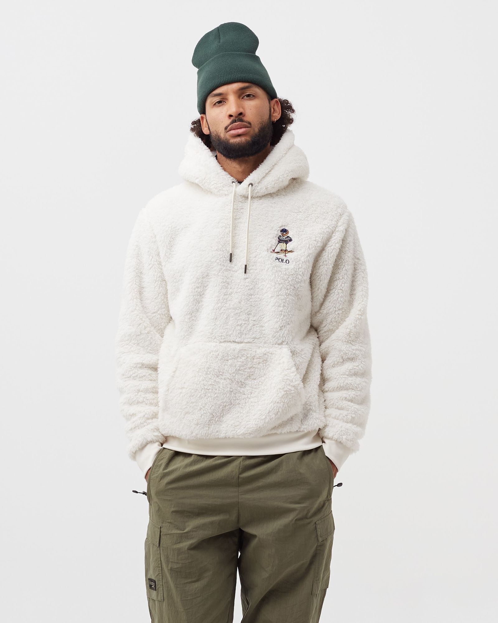 BORG FLEECE POPOVER HOODIE