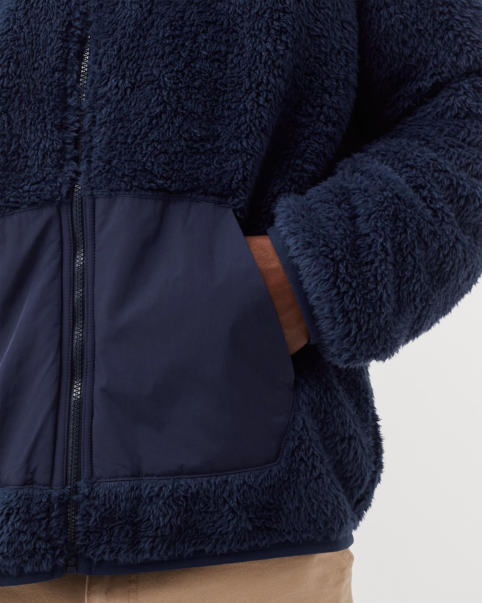 Color-Blocked Hybrid Jacket