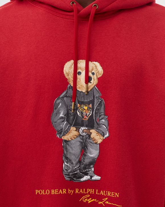 Polo Ralph Lauren Polo Bear Fleece Hoodie in Red for Men