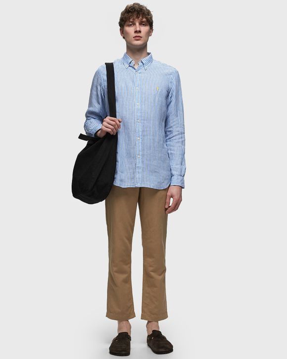 Tシャツ・カットソー Ralph Lauren SPORT SHIRT LONG SLEEVE (710 873446 001 BLUE) Polo Ralph Lauren LONG SLEEVE-SPORT SHIRT Blue | BSTN Store