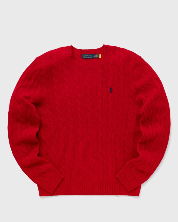 Red best sale polo pullover