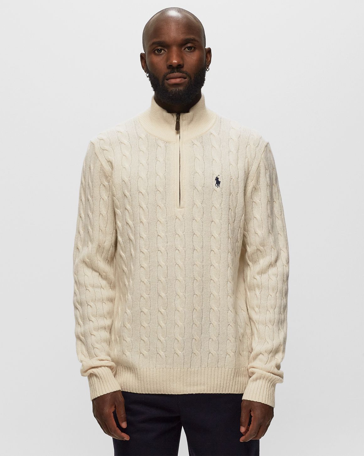 Half zip ralph lauren sweater best sale