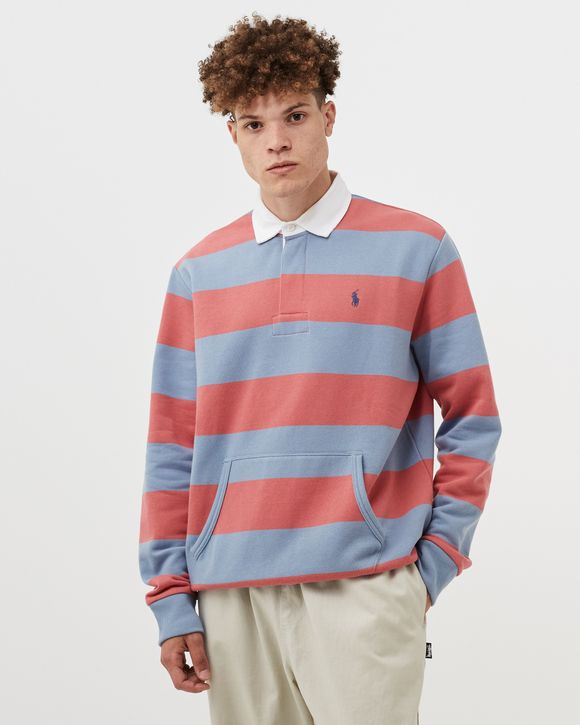 Polo Ralph Lauren LONGSLEEVE RUGBY SWEATSHIRT Blue Pink BSTN Store