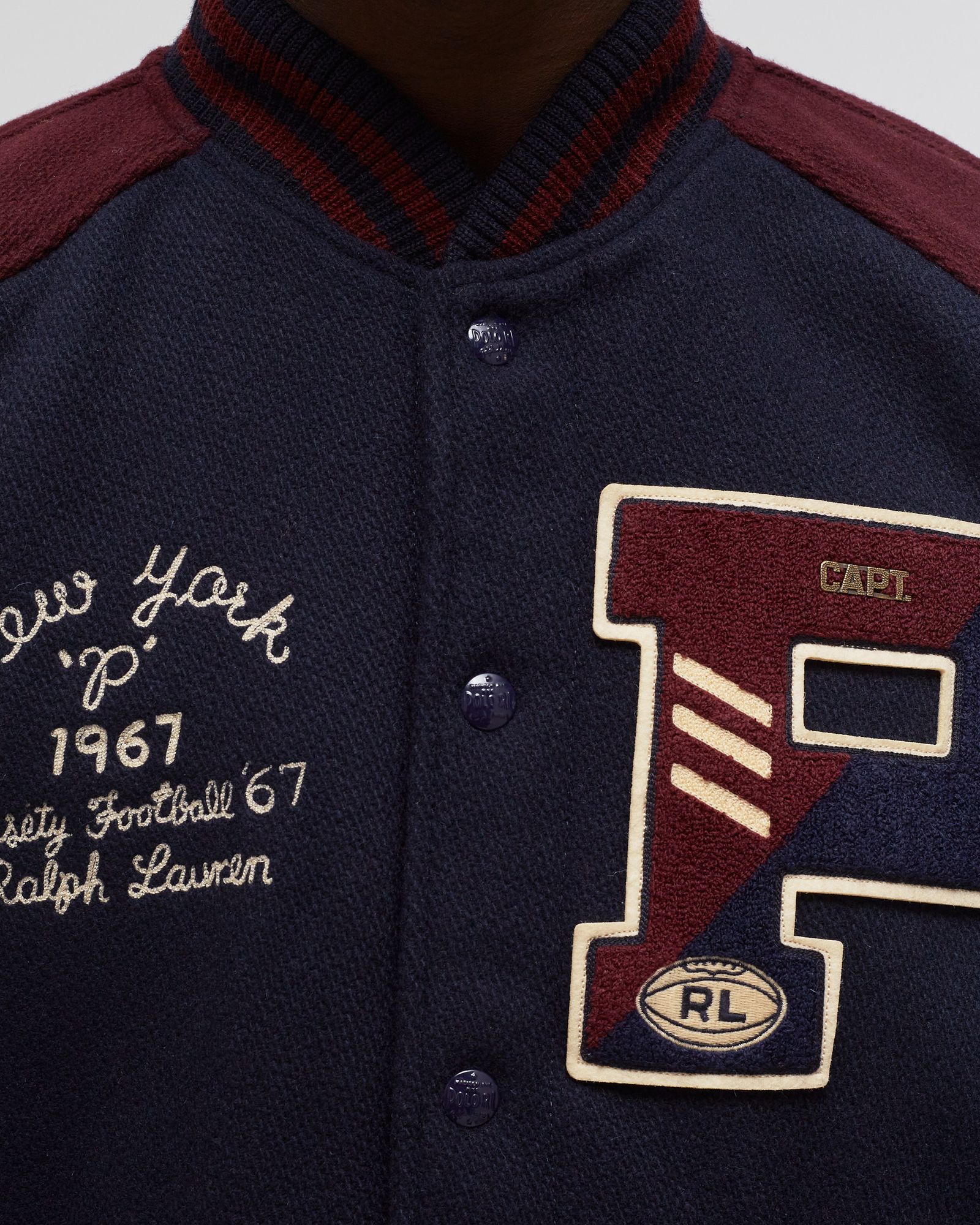 VARSITY LINED BOMBER JACKET