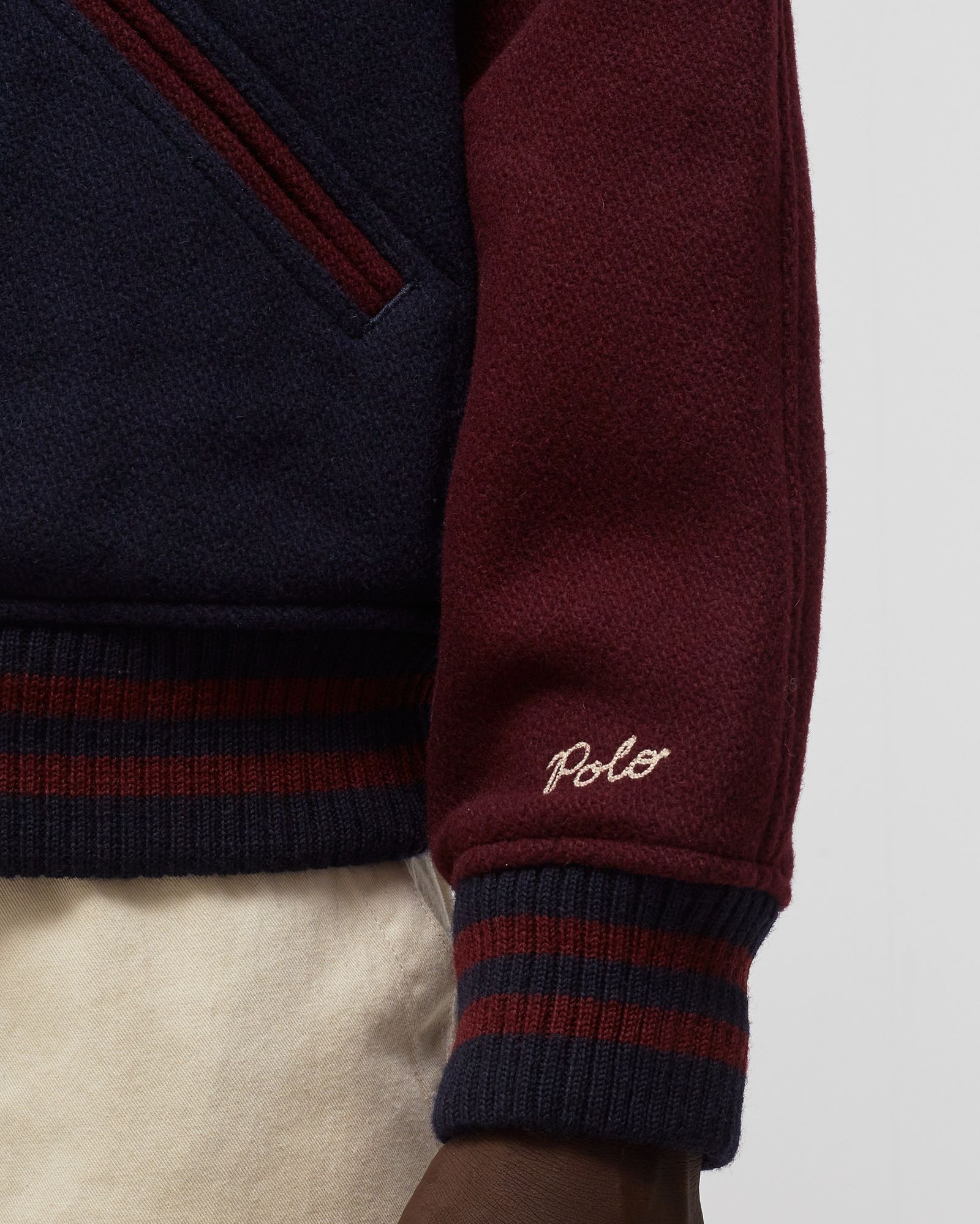 VARSITY LINED BOMBER JACKET