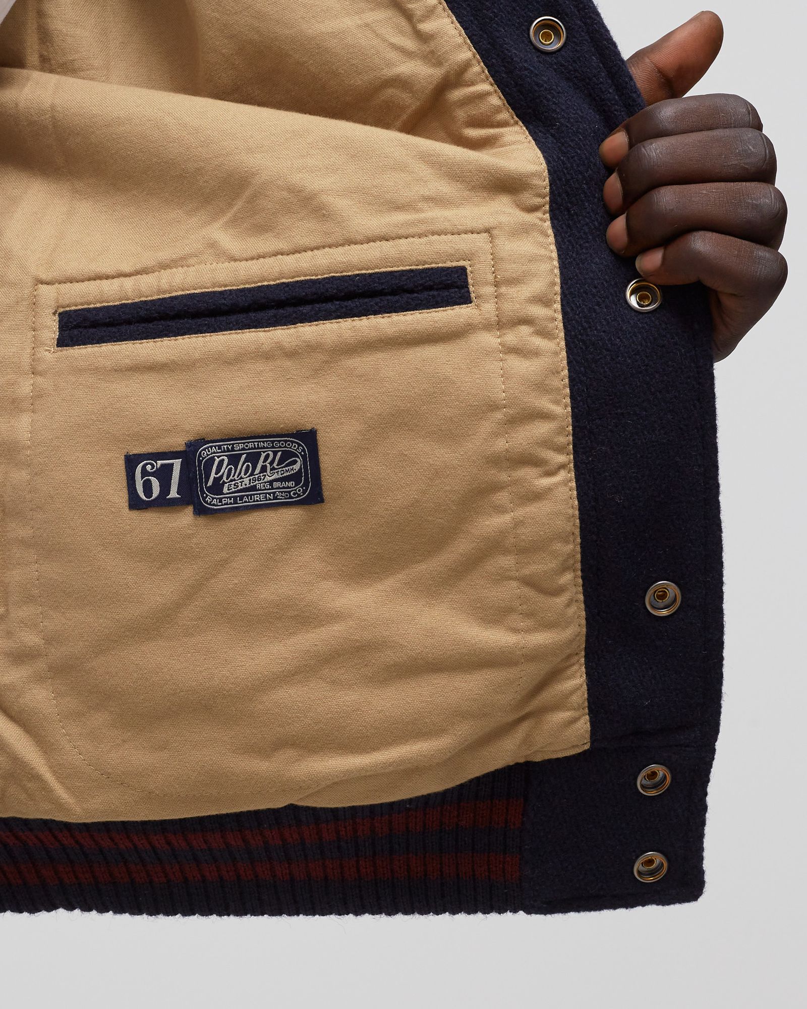 VARSITY LINED BOMBER JACKET