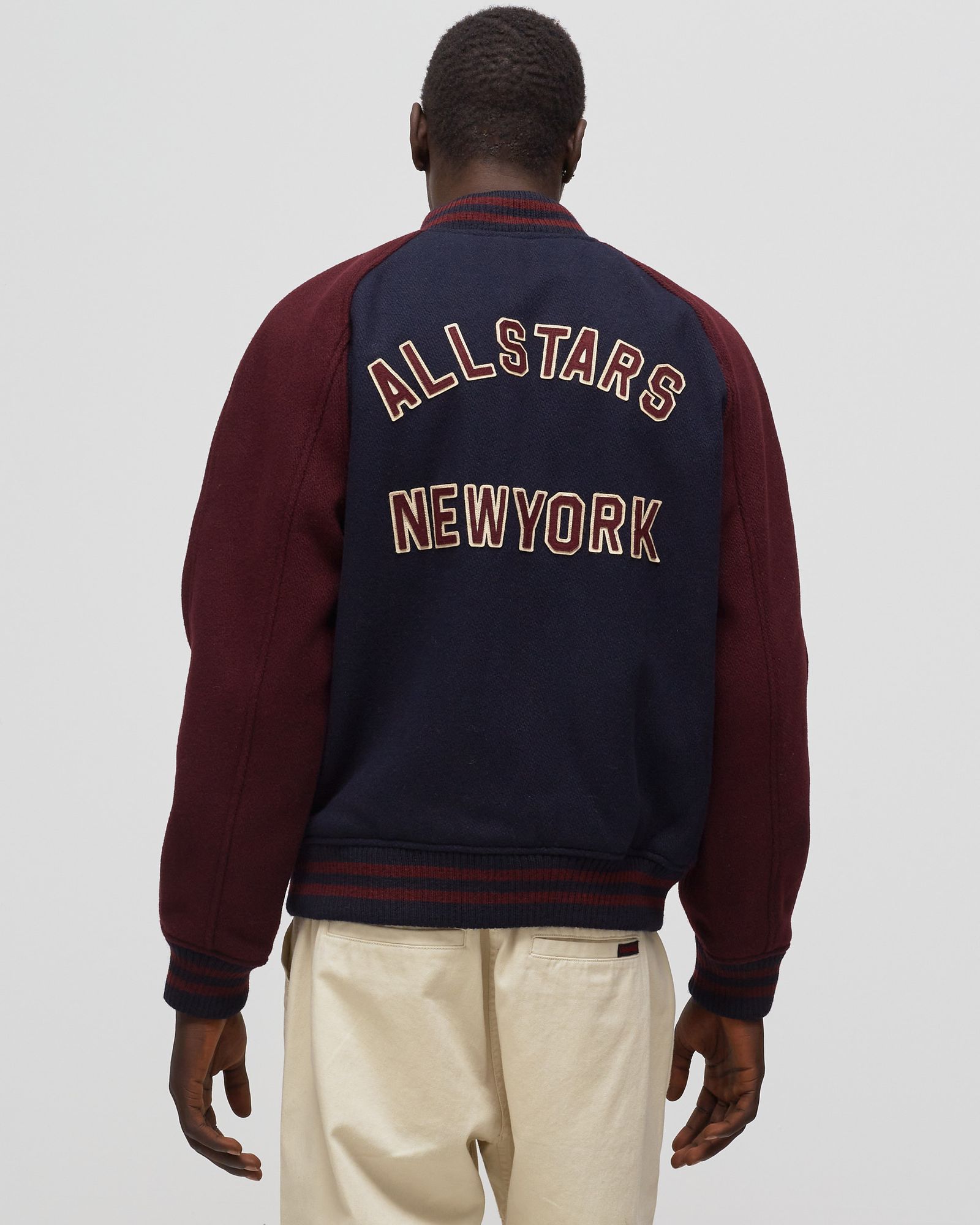 VARSITY LINED BOMBER JACKET