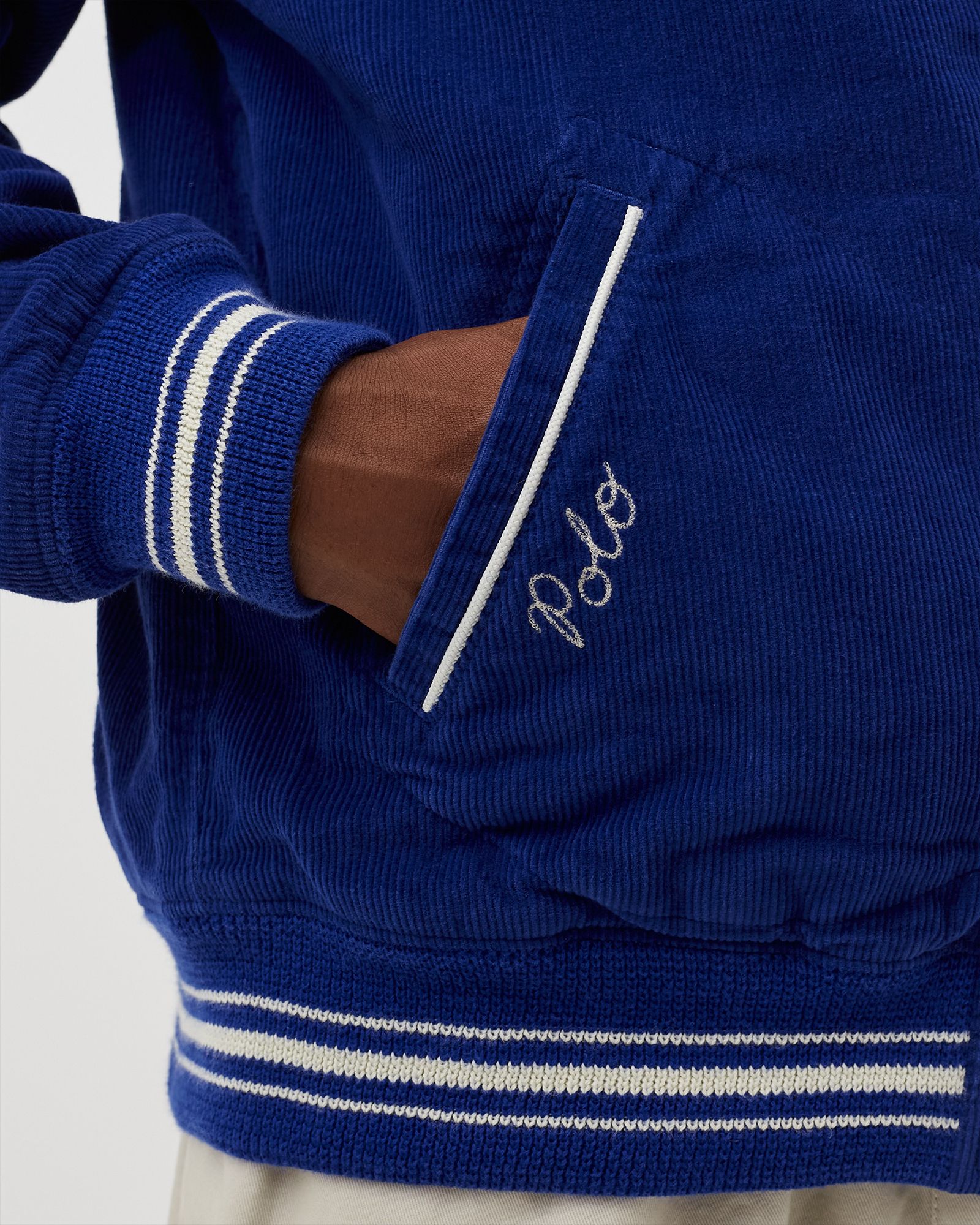 VARSITY LINED BOMBER JACKET