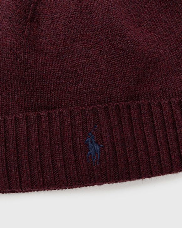 Maroon ralph lauren sales polo hat