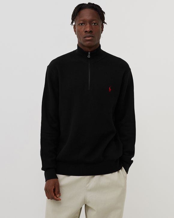 Ralph lauren half zip jumper online black