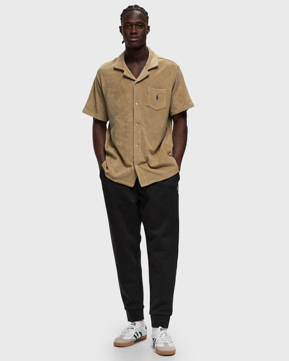 Jogger pants with polo shirt clearance