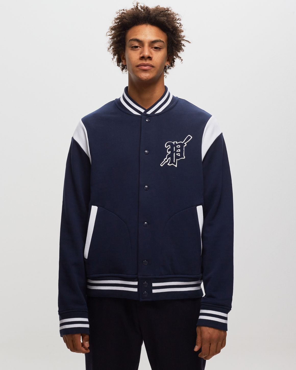 Polo Ralph Lauren L/S LETTERMAN JACKET Blue | BSTN Store