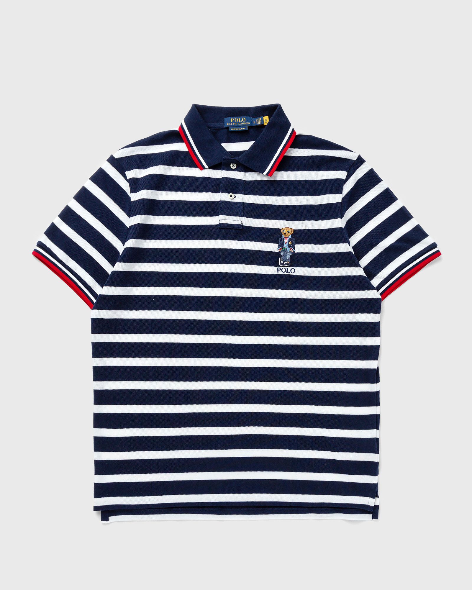 Polo Ralph Lauren - short sleeve-polo shirt men polos blue|white in größe:m