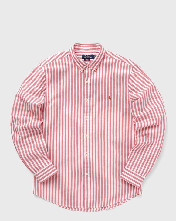 Ralph lauren red and white best sale striped shirt