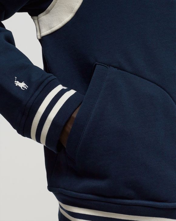 BASEBLHOODM1-L/S HOODED BASEBALL JACKET