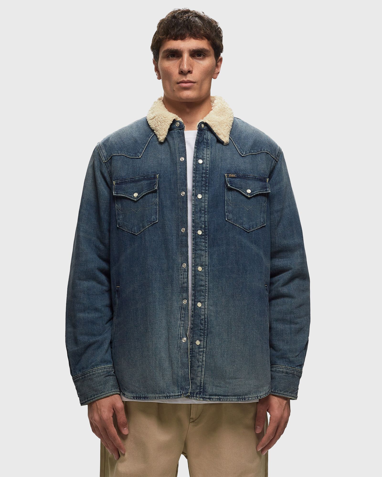 Polo Ralph Lauren RL WESTERN-LONG SLEEVE-SPORT SHIRT Blue