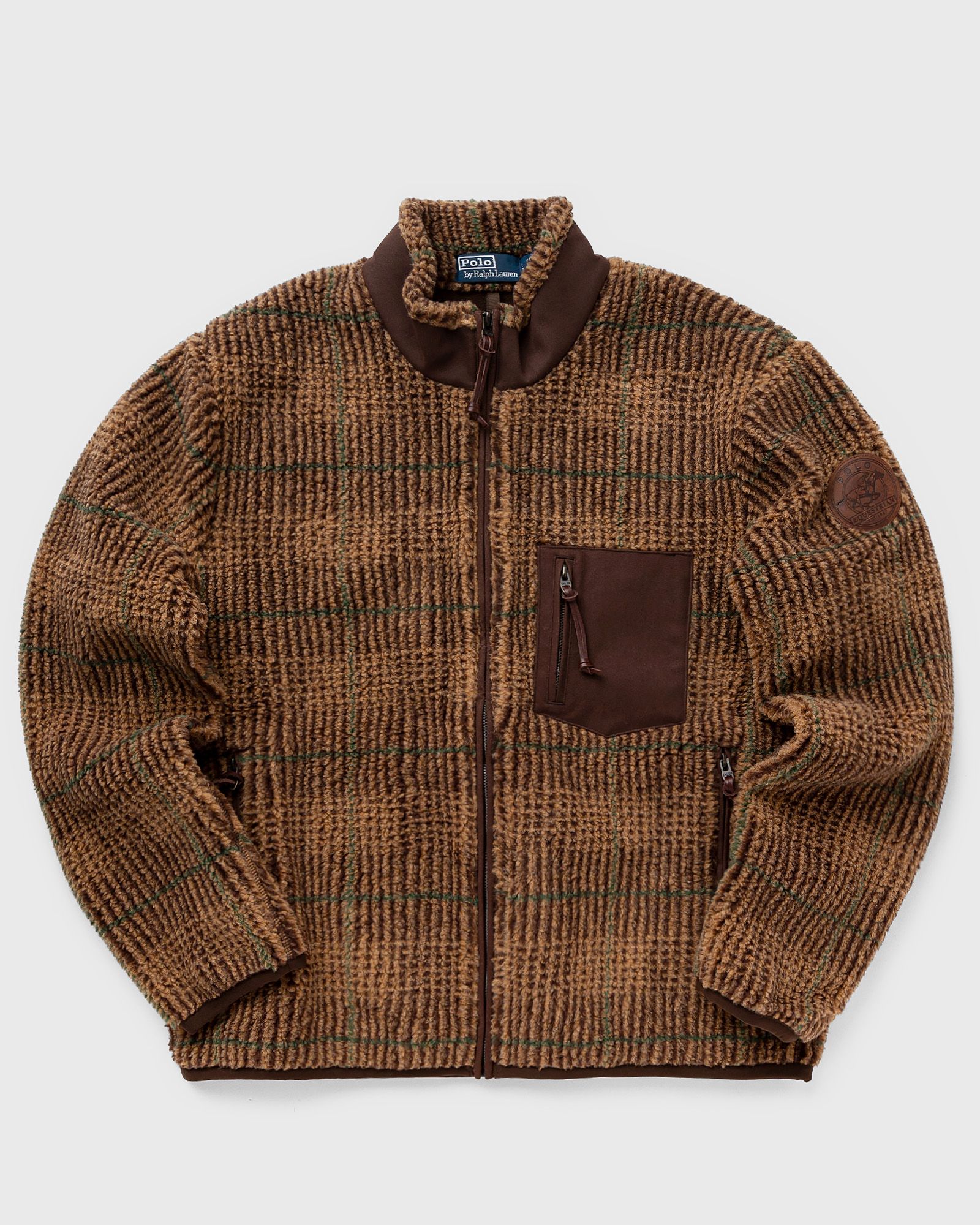 Polo Ralph Lauren - lsfzjacketm3-long sleeve-full zip men fleece jackets brown in größe:l