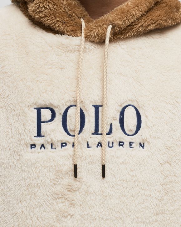 Polo Ralph Lauren LSPOHOODM2 LONG SLEEVE SWEATSHIRT Beige WINTER CREAM MULTI