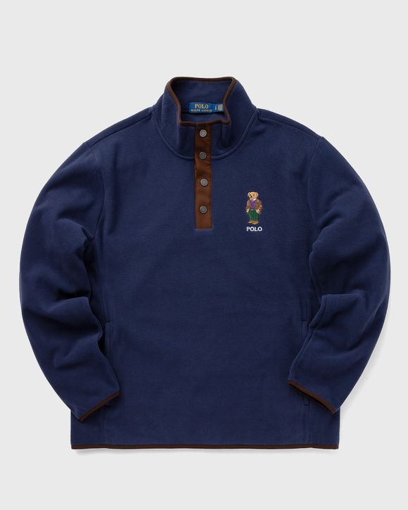 Long sleeve hot sale polo sweatshirt