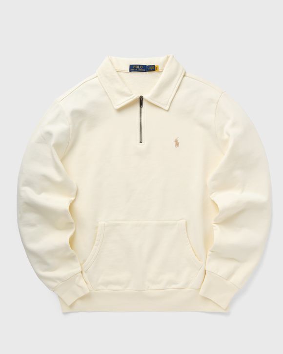 Vintage cream colored discount ralph lauren quarter zip