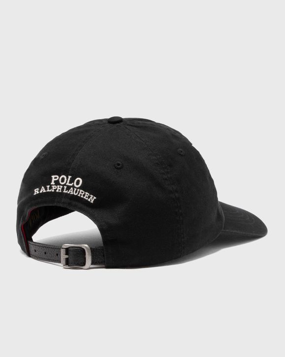 Black and white polo cap on sale
