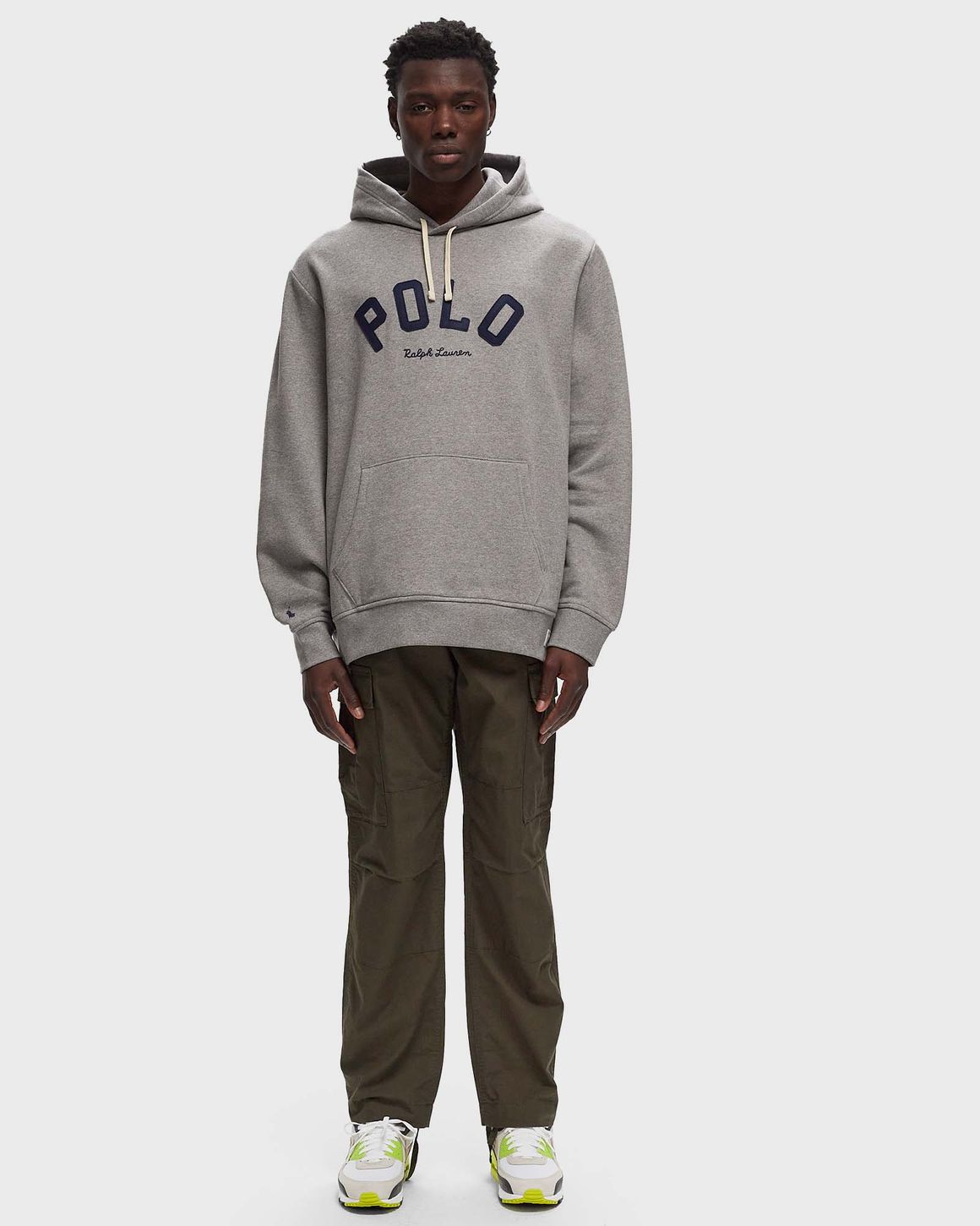 ★POLO RALPH LAUREN★ Long sleeve logo sweatshirt (GREY) Polo Ralph Lauren LONG SLEEVE-SWEATSHIRT Grey | BSTN Store