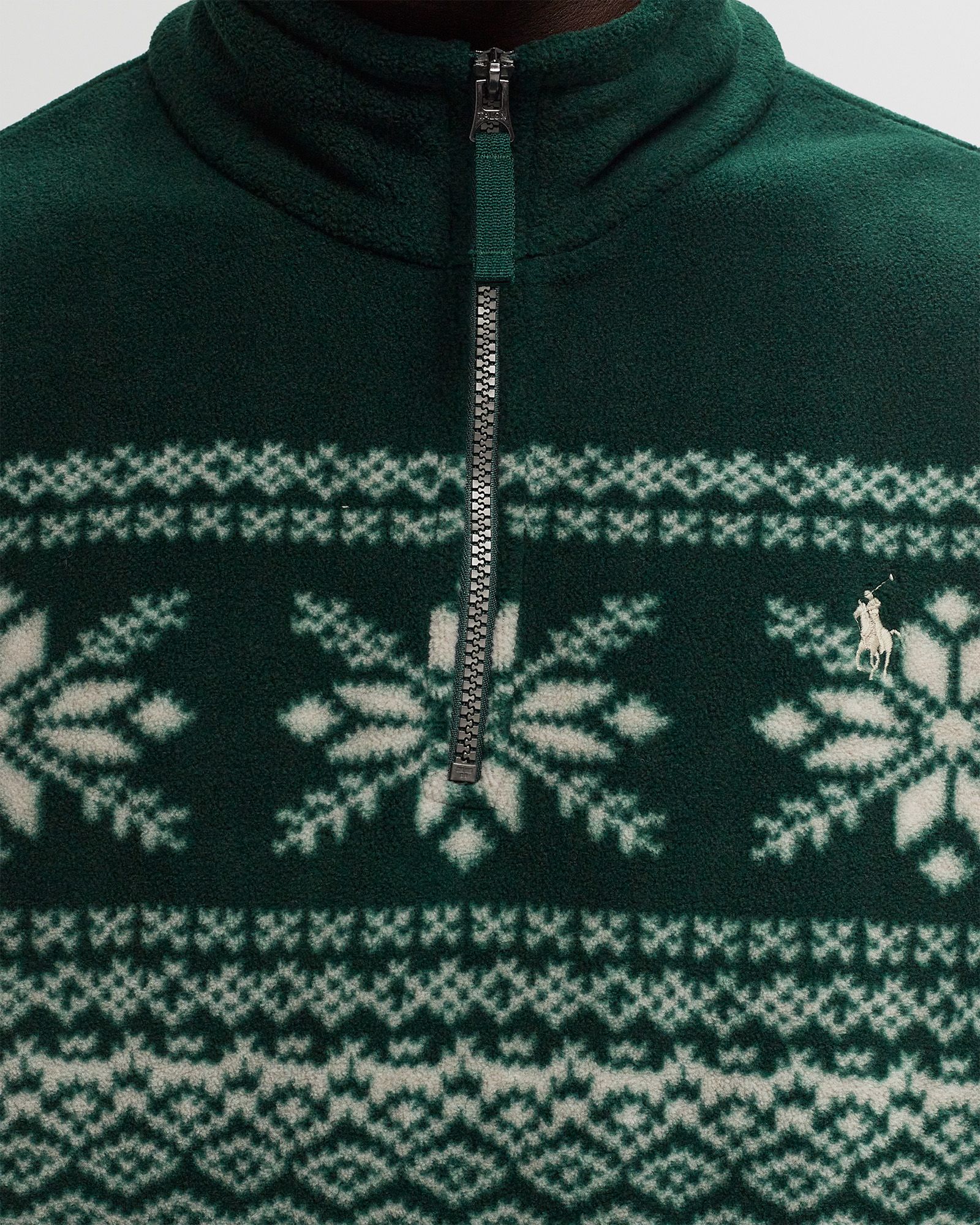 SNOWFLAKE BRUSHED FLEECE PULLOVER