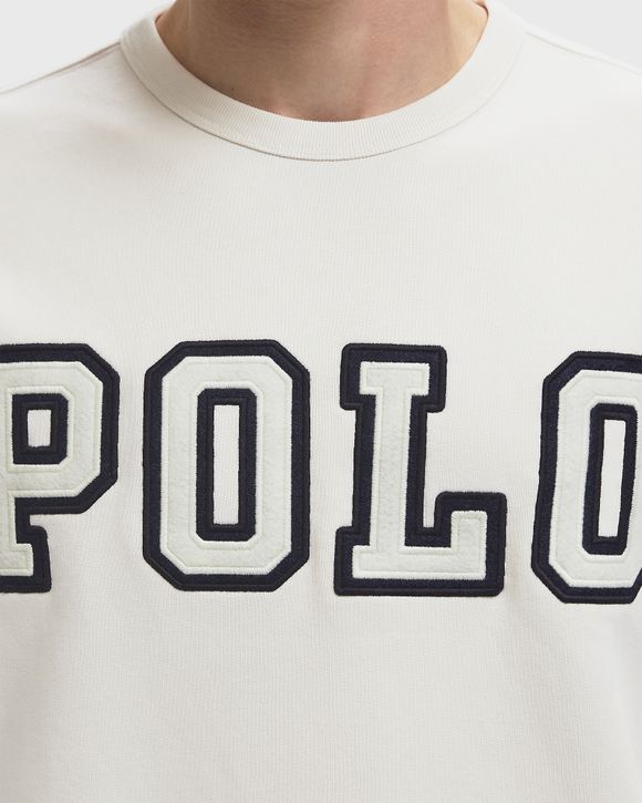 Polo Ralph Lauren 211959121001WHITE 関税送料込 Polo Ralph Lauren The RL Fleece Logo Collared Sweatshirt