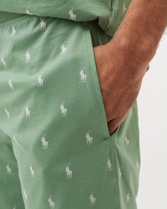 Polo Ralph Lauren ALL OVER PONY SLEEP SHORT Green BSTN Store