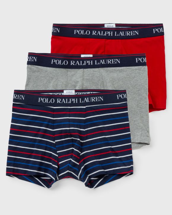 Polo Ralph Lauren CLASSIC STRETCH-COTTON TRUNK 3-PACK Red - RED/AND HTR/NVY  MLTI STRP