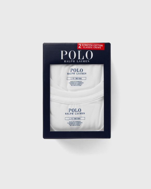 Polo Ralph Lauren CLASSIC 2 PACK CREW UNDERSHIRT White BSTN Store