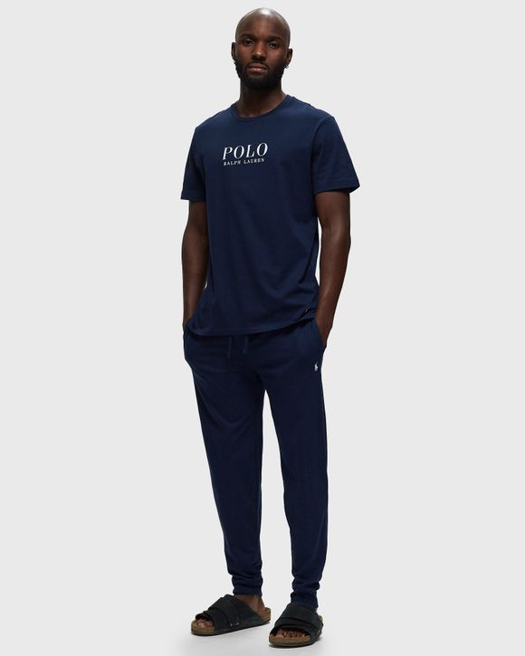 Polo Ralph Lauren Underwear Men's Jersey Knit Jogger Pants, Cruise Navy,  Blue, Print, S at  Men's Clothing store