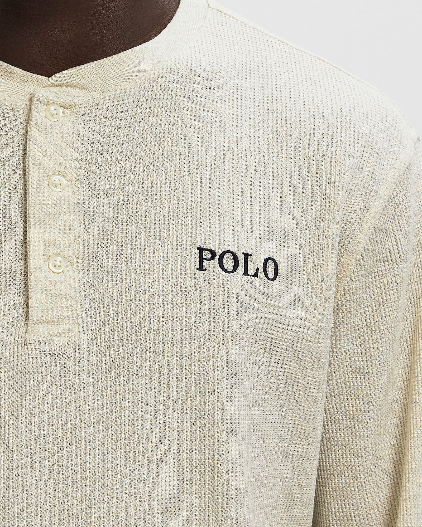 L/S HENLEY-SLEEP-TOP