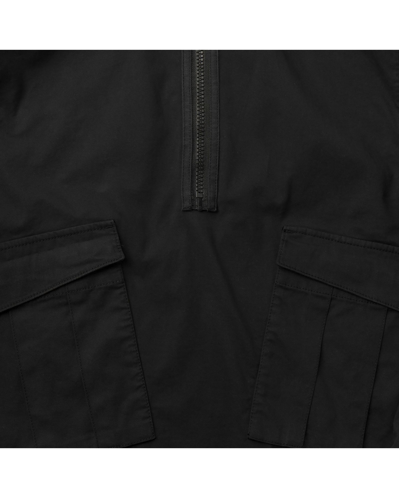 QUARTER ZIP POPOVER HOODED SMOCK