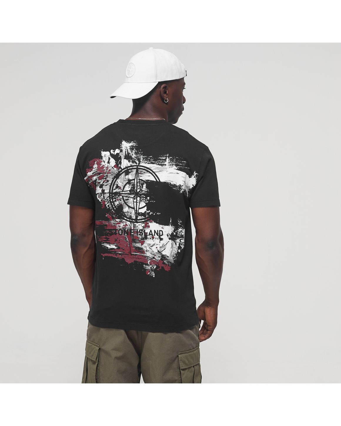Stone Island Back Print T Shirt Black BSTN Store