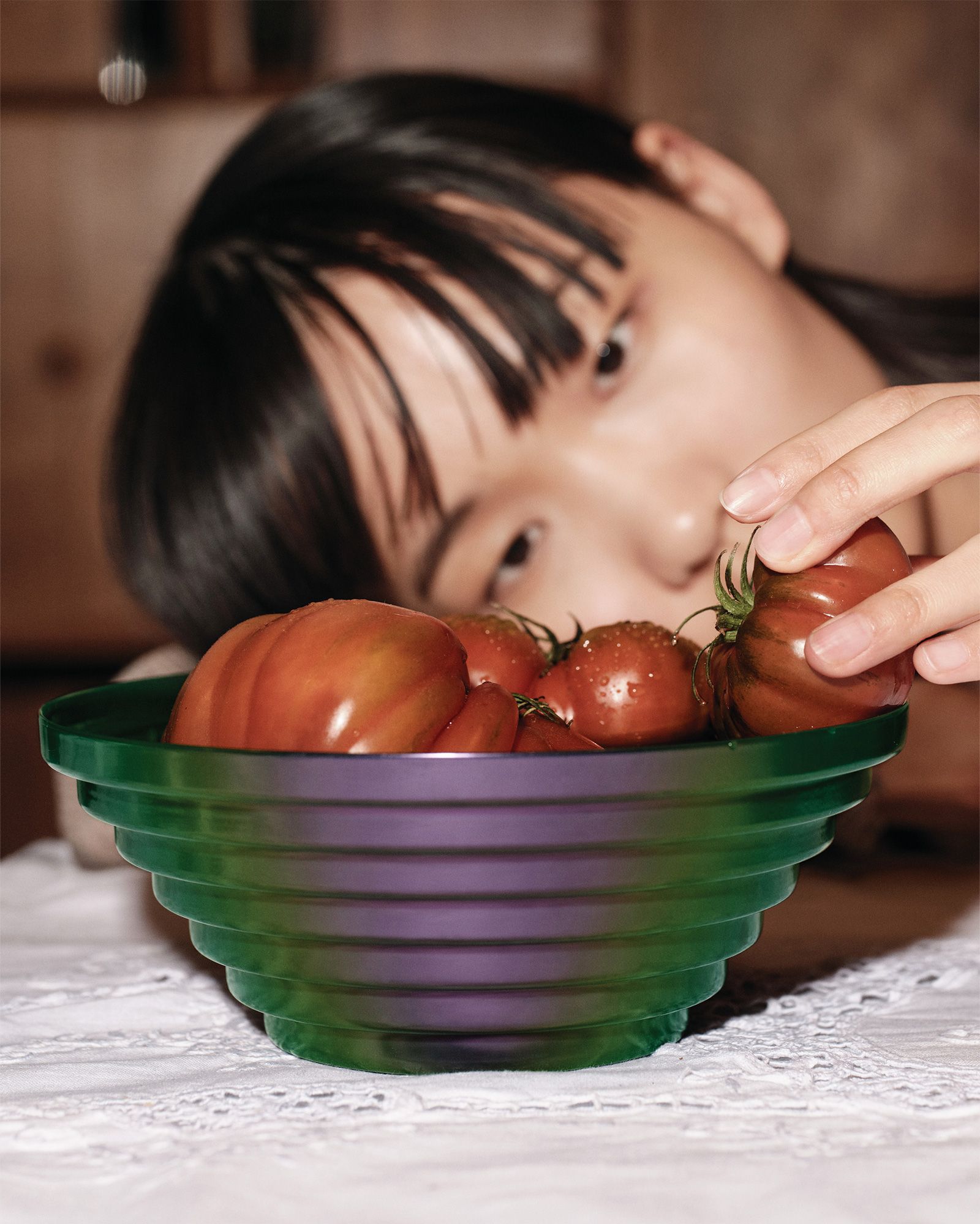 MAYA, Round basket D.20 GRP