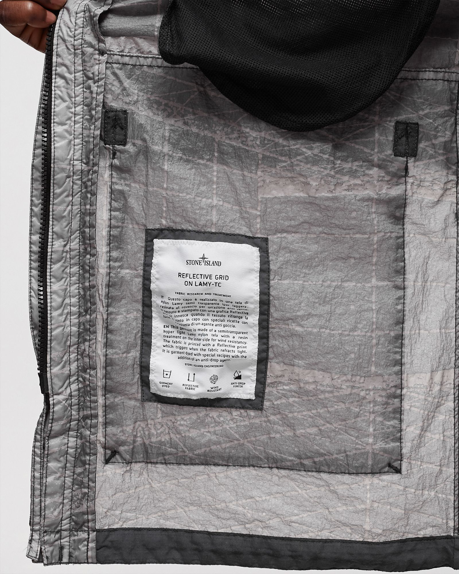REFLECTIVE GRID ON LAMY-TC PARKA
