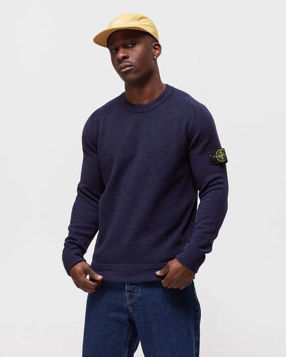 Stone island best sale knitted jumper blue