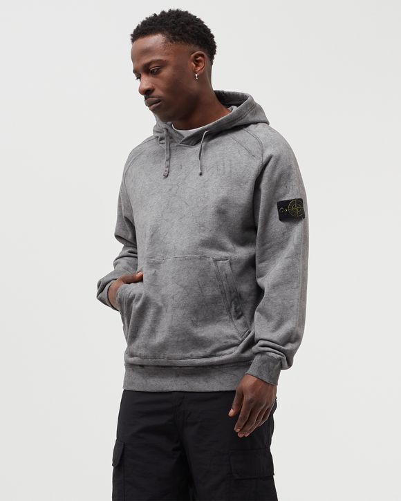 Stone Island DUST COLOUR TREATMENT HOODIE Black BSTN Store