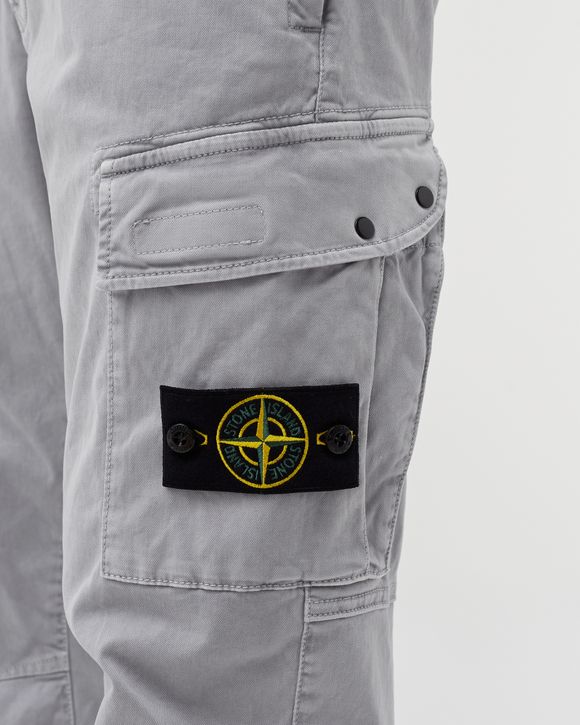 Stone Island PANTALONE REGULAR TAPERED PANTS Grey - GRIGIO PERLA