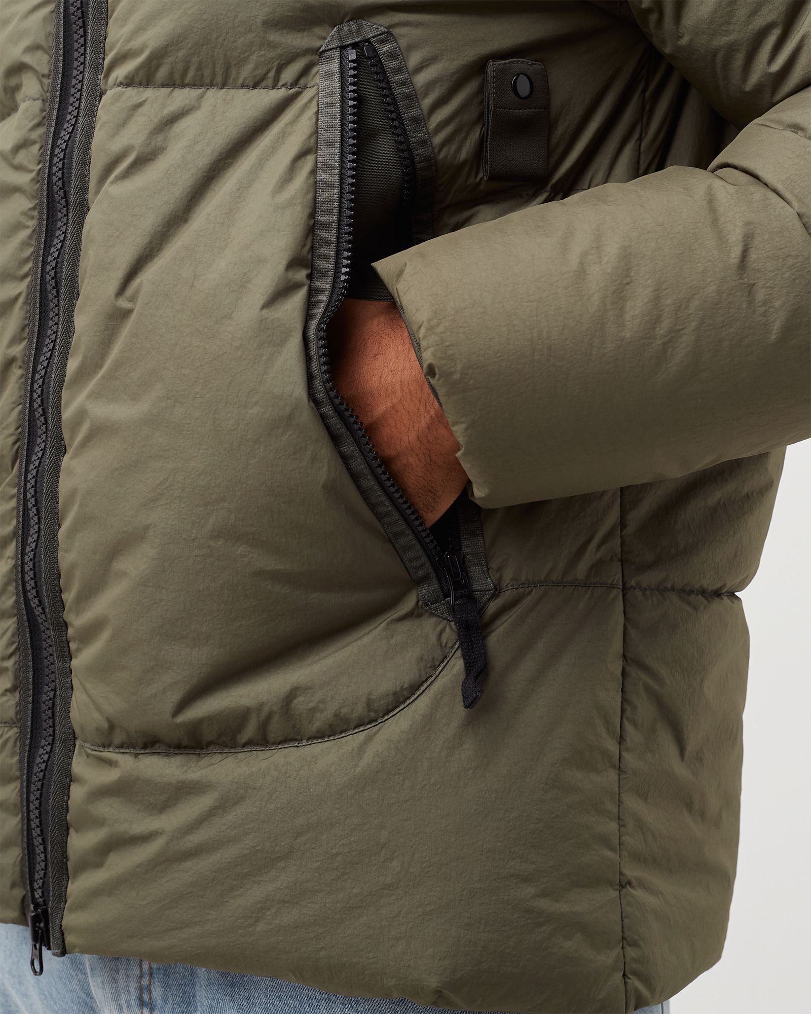 GARMENT DYED CRINKLE REPS NY DOWN JACKET 