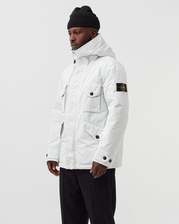 Stone Island DAVID DOWN-TC JACKET White - GHIACCIO